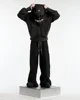 Y2K Harajuku Ninja zip up Hoodie Oversized Embroidered Washed Double Hat sweatshirt American style StreetWear Goth Men Women Top 6