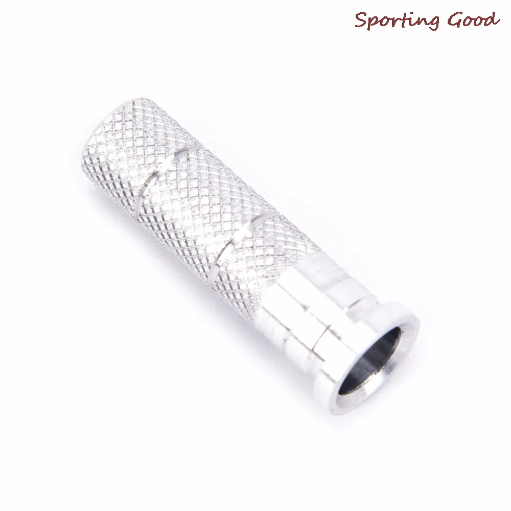 화살대 및 사냥용 실버 알루미늄 양궁 인서트 베이스 교체, 12x6.2mm