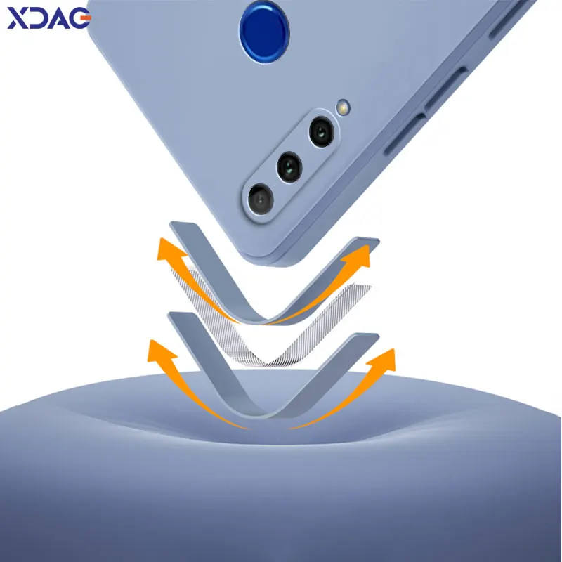 Luxury Square Liquid Silicone Soft Phone Armor – Full Protective Case