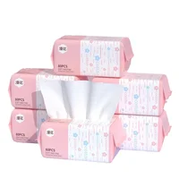 3Packs Washcloth Disposable Face Wash Towel Extractable Cotton Soft Towel Cotton Beauty Salon Cleansing Face Wipe Towel 1