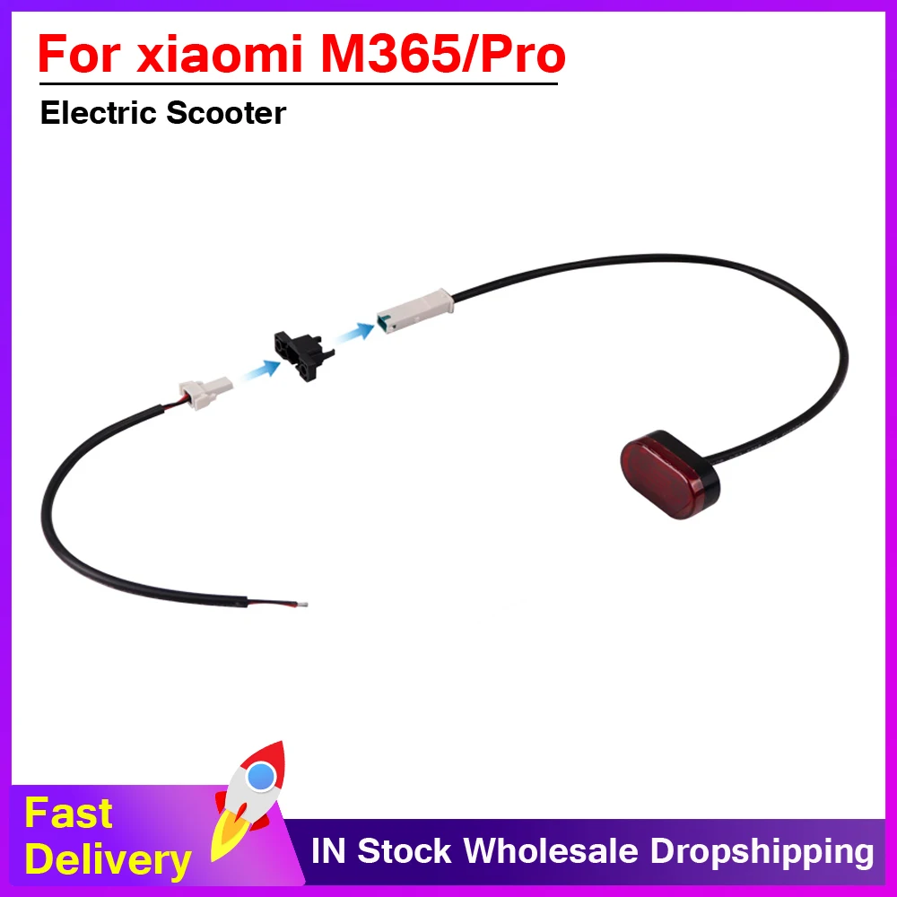 Fanale Posteriore Per Scooter Elettrico Smart Tail Cable Direct Fit Part Per Xiaomi M365/Pro Light Battery Line Fix Buckle Pieghevole Resistente