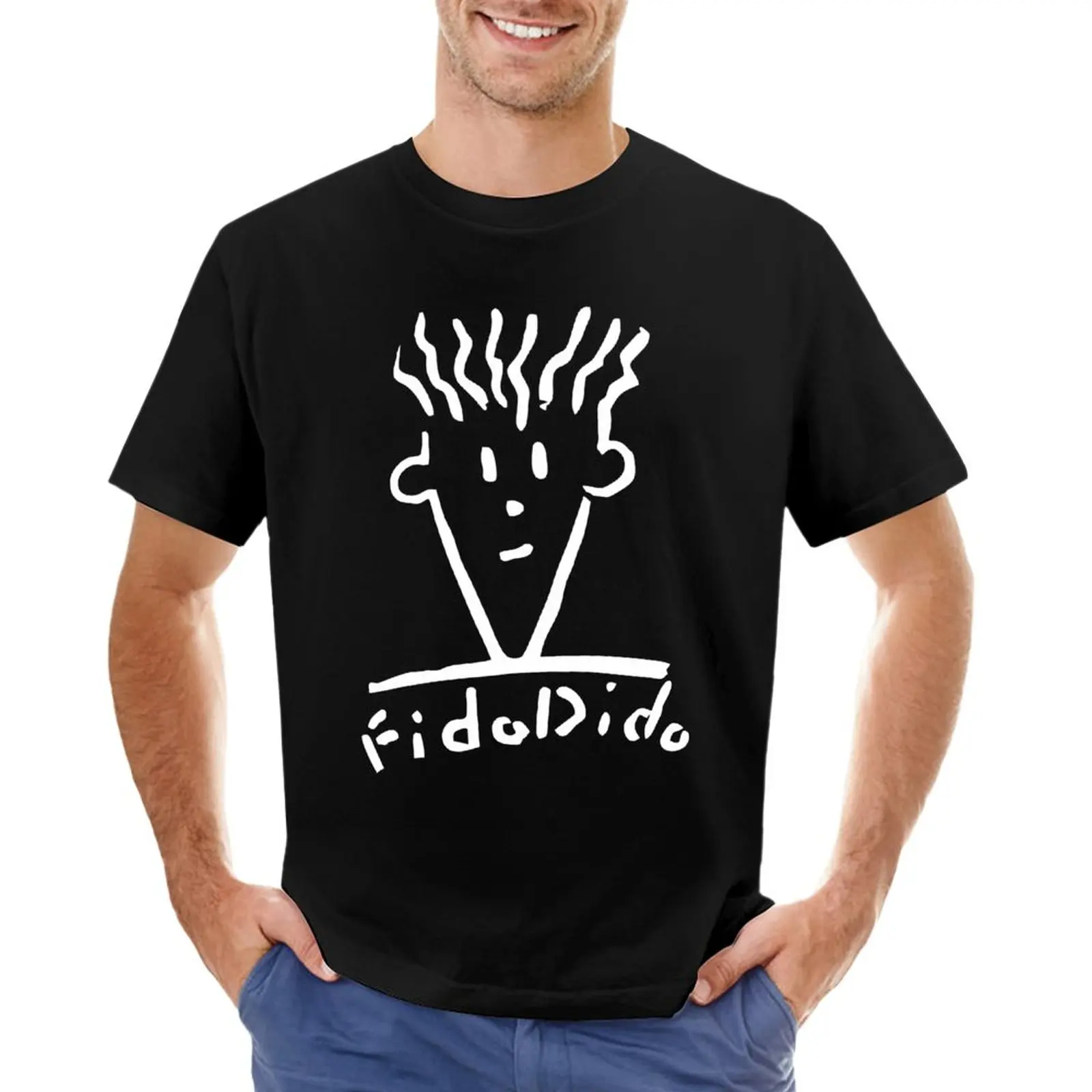 

Fido Dido Face T-Shirt sweat shirts anime quick drying t-shirt designer t shirt men