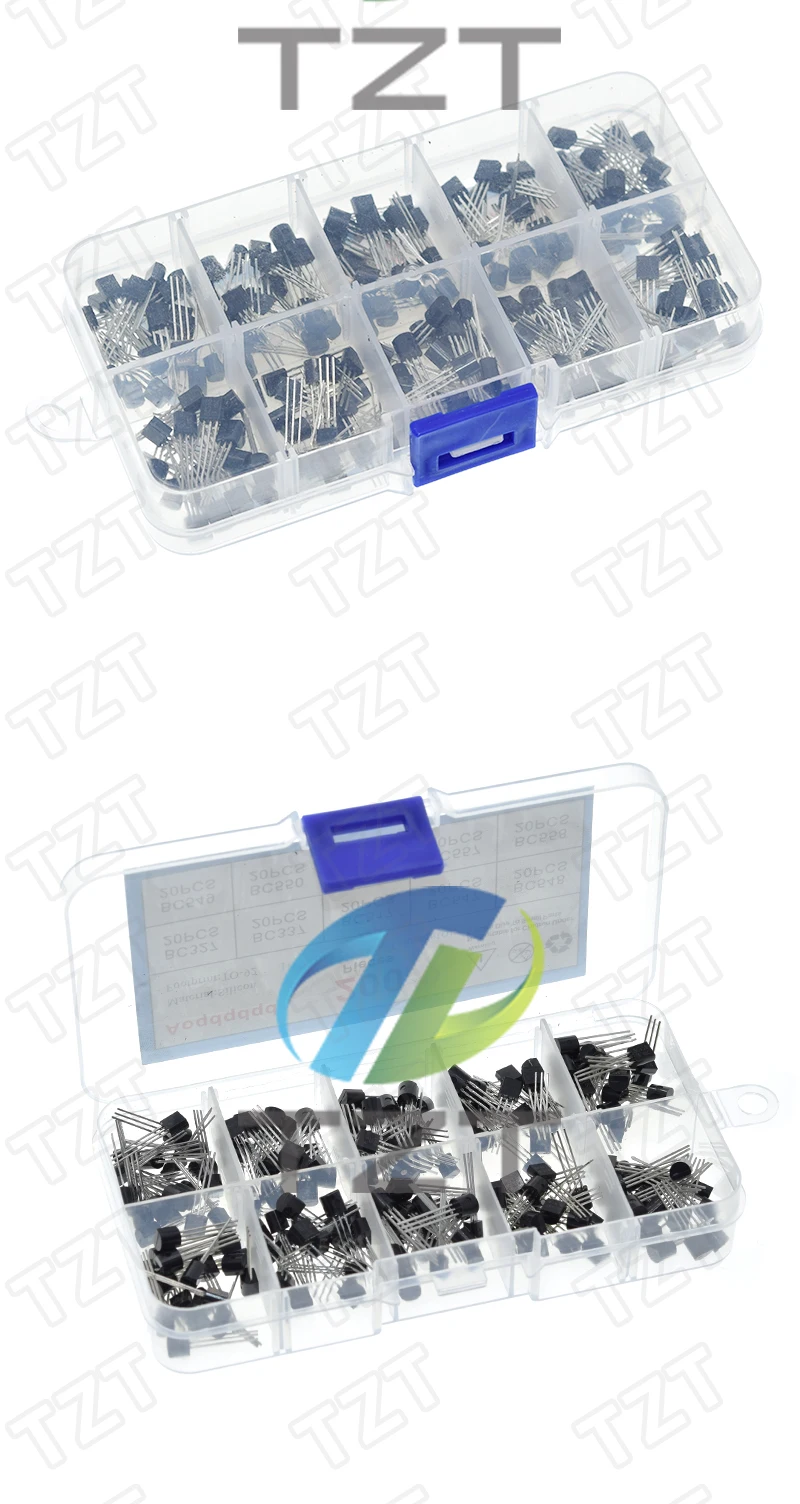 TZT 1BOX 200 Stück = 10 Werte * 20 Stück BC327/BC337/BC517/BC547/BC548/BC549/BC550 BC556/BC557/BC558 für Spannungsregulierungsmodul – Detail 3