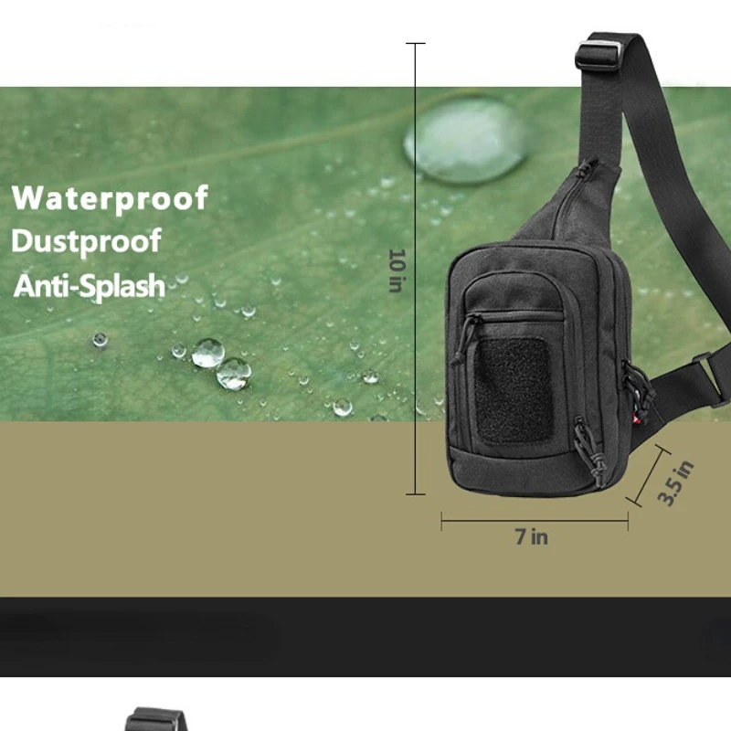 Tactical Shoulder Bags Military Gun Bag Climbing Hiking Shoulder Bags Travel Sling Chest Male Adjustable Crossbody Pack
