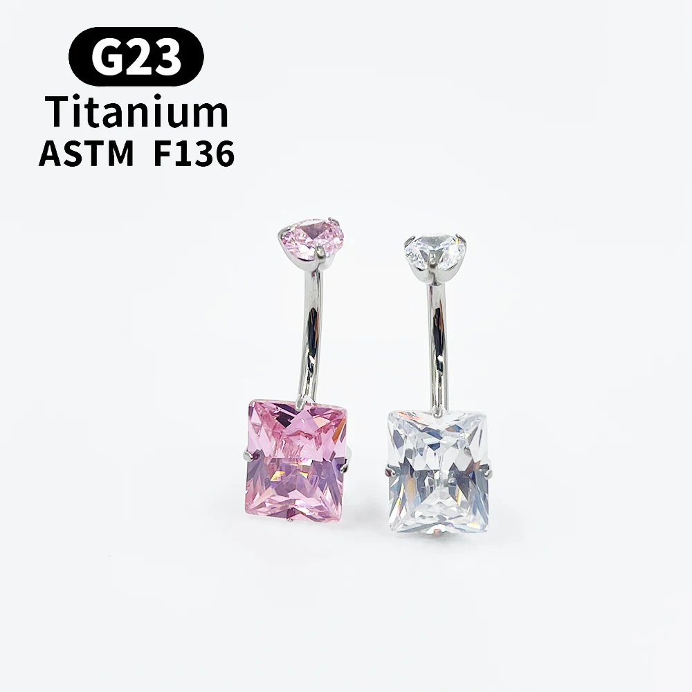 

G23 Titanium Navel Surgical Steel Piercing Jewelry Body Belly Button Piercing Jewllery For Women Luxury