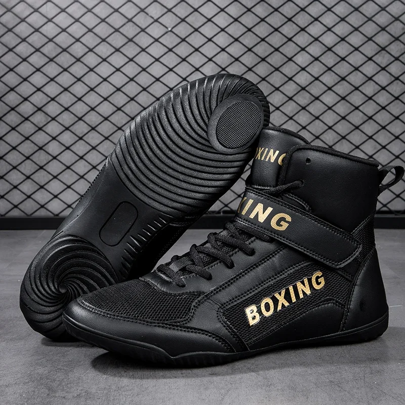 Professional Unisex Wrestling Boots Gym Big Size 35-47 Boxer Fighting Boxing Boots Breathable Mens Fight Wrestling Shoes