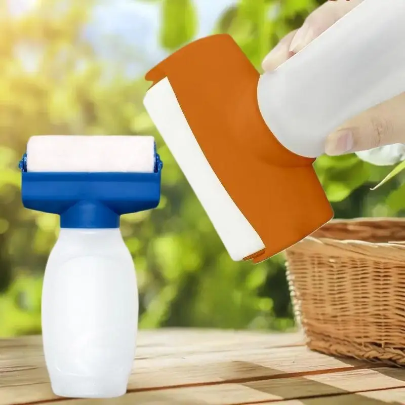 1Pcs DIY 액세서리 벽 수리 및 터치업 도구 재사용 가능한 350ml 페인트 롤러 브러시 수성 라텍스 페인트 플라스틱 병