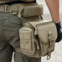 Molle Drop Leg Bag Waist Waterproof Men Outdoor CS Airsoft Wargame Equipment Fanny Pack Hunting Motorcycle Cycling Thigh Pouch 1