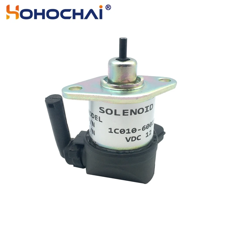 Solenóide de Desligamento do Combustível para Kubota Diesel Genconjunto Parts 12v 1c01060015 1c010-60014 1c010-60017 V1505 V2203 V3300 V3600