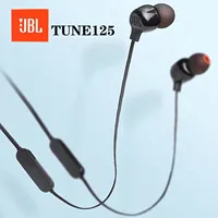 JBL T125 Officially Authorized Neckband Wireless Bluetooth Headphones Semi-In-Ear Sports Call Noise-canceling Headphone Magnetic