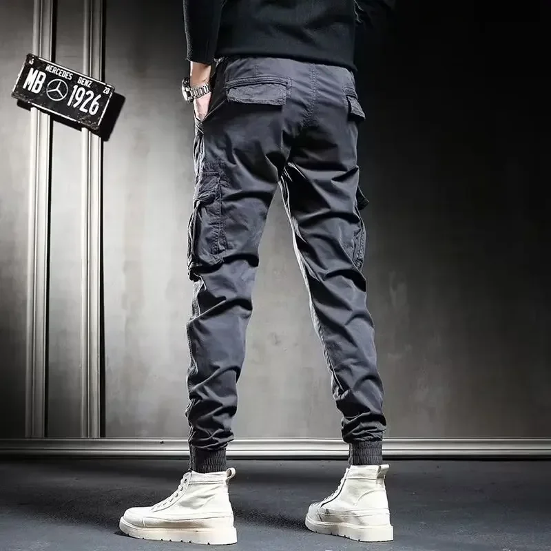 Man Tactical Military Cargo Pants Spring Men Techwear High Quality Outdoor Hip Hop Work Stacked Trend Slacks Harem Y2k Trousers