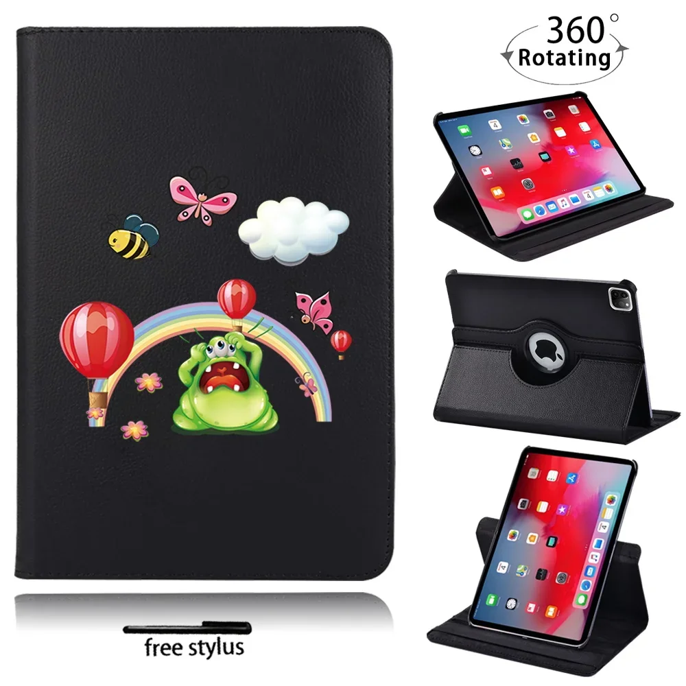 Custodia Per Tablet Rotante 360 Per Apple Ipad Air 1/Air 4/Air 2/Air 3Rd Gen 2019 Custodia Con Numeri Arabi + Stilo Gratuito