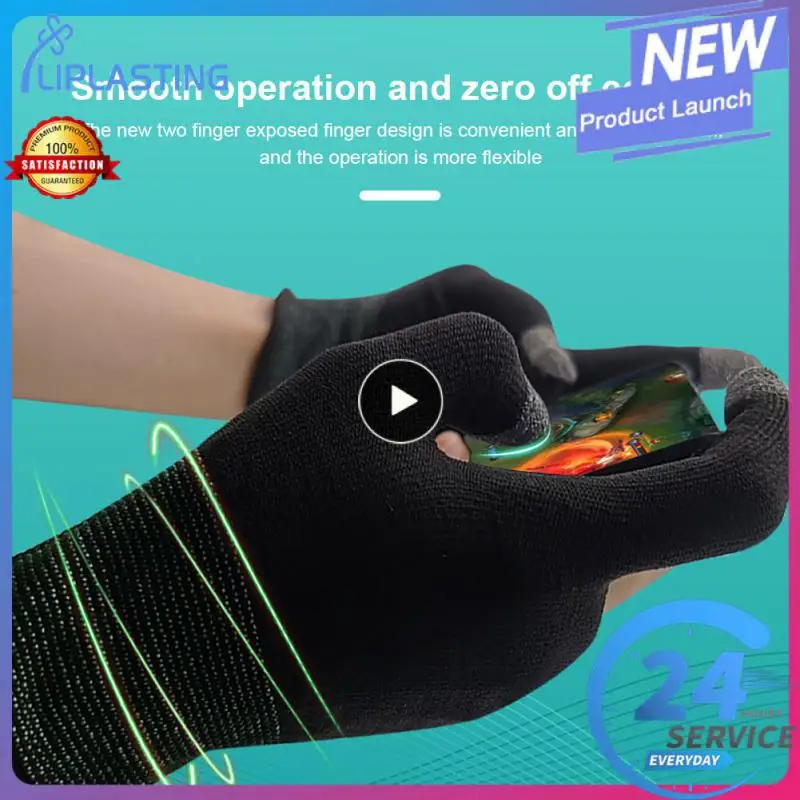 

1Pair Finger Gloves Game Controller for PUBG Genshin Anti Slip Sensitive Touch Screen Sleeves Mobile Phone Gaming Sleeve Gamepad