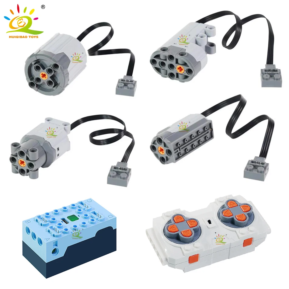 Huiqibao Funzioni Di Alimentazione Motore Parti Tecniche Building Blocks Tech Bricks Multi Tool Accessori Servomotore Train Motor Pf Model Toy