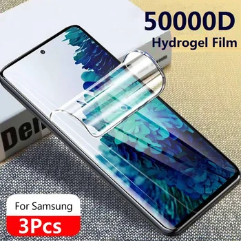 3 pezzi HD idrogel pellicola per Samsung M36 M56 M16 M35 M55 M15 M14 M55s C55 F55 F16 F06 F14 F15 5G protezione schermo