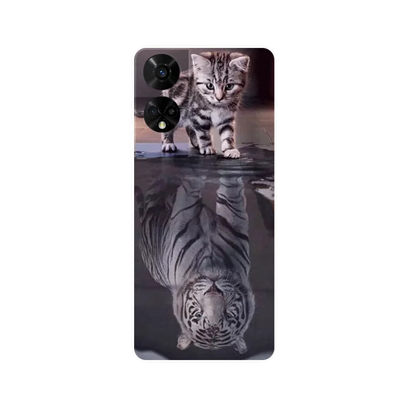 Cartoon Design Shockproof TPU Silicone Bumper Case - Soft Back Cover