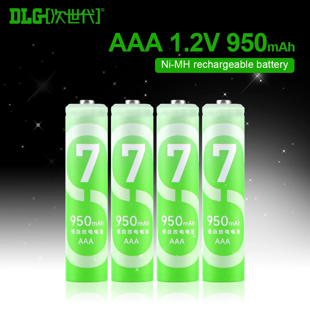 

DLG 1.2V aaa 950mAh rechargeable battery Low Self-Discharge Ni-MH For Dancing Blanket Electronic Scale Wireless Keyboard Battery