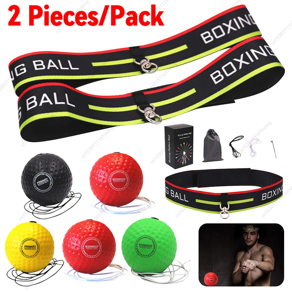 Boxing Speed Ball Head-mounted PU Punch ball MMA Sanda Training Hand Eye Reaction Home Sandbag Fitness Boxing Equipment Hot Sale