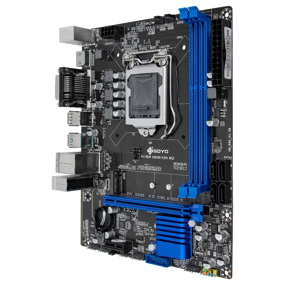 Gaming Motherboard Dual Channel DDR3 M.2 NVME PCIEx16 HDMI VGA Interface LGA 1150 Supports Intel Core 4th Gen CPU For SOYO H81M