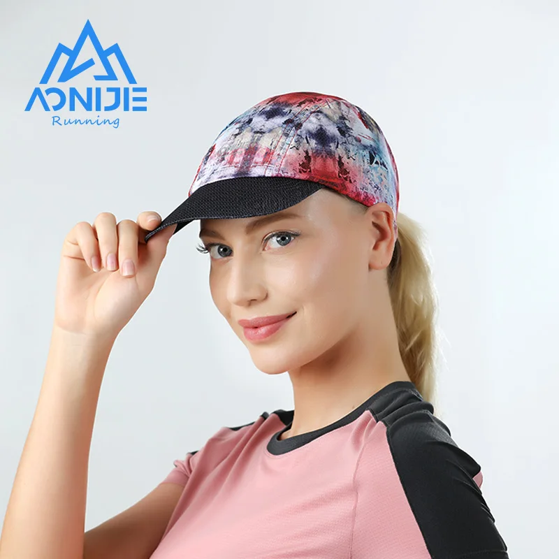 

AONIJIE Unisex E4607 Colorful Folding Sports Floppy Cap Quick Drying Soft Visor Hat for Running Cycling Daily Fit 54-58cm Size