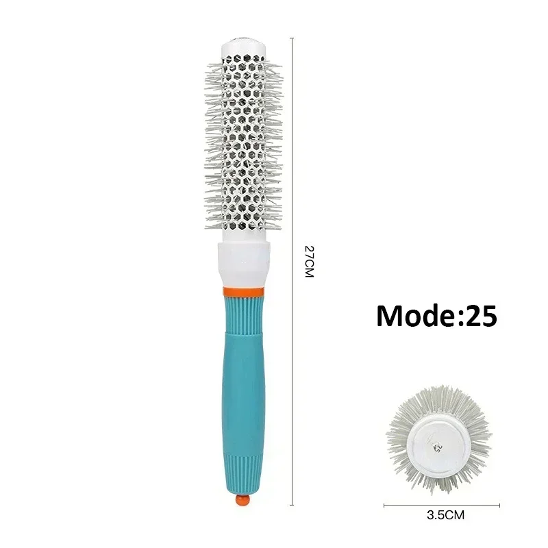 Professional Salon Round Hair Styling Brush - Blue