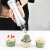Flexible Baking Molds Stainless Steel Cake Decorating Kit with Reusable Frosting Piping Set for Cakes Cupcakes for Professional