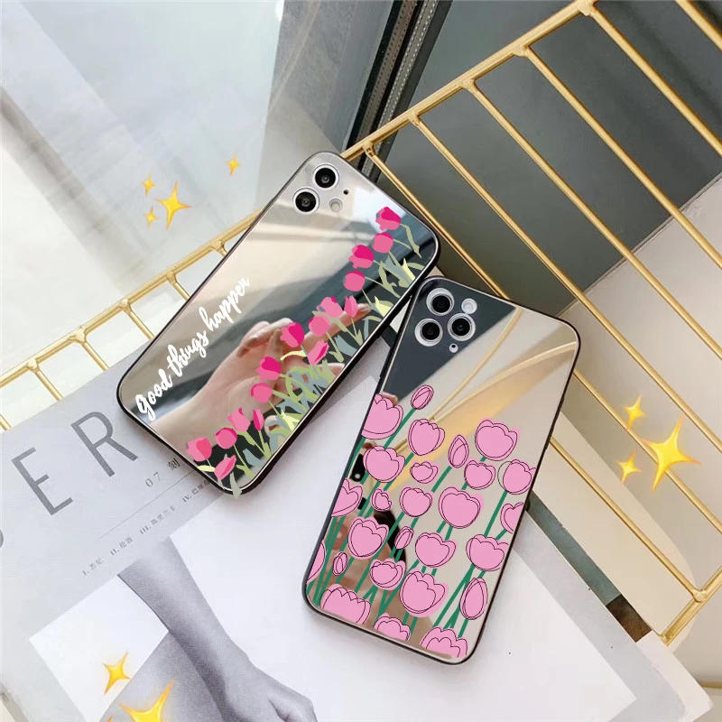 Makeup Mirror Phone Case For Samsung Galaxy A21s A31 S21 S21 Plus S21