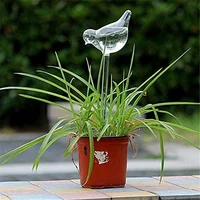 Garden Plant Watering Device Glass Flowers Water Feeder Automatic Self Watering Devices Bird Star Mushroom Design Plant Waterer 2