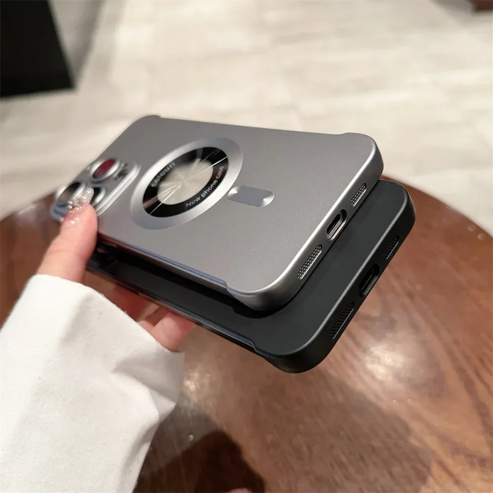 Apple Custodia MagSafe In Silicone Per IPhone 15 Pro Max - Grigio Creta