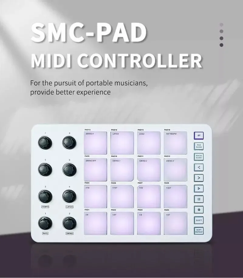 M-VAVE SMC-PAD Wireless Controller | Live Performance MIDI