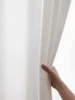 White Sheer Curtains Blend Semi Smoothy Sheer Curtains Soft Light Airy Privacy Sheers for Bedroom Living Room 5