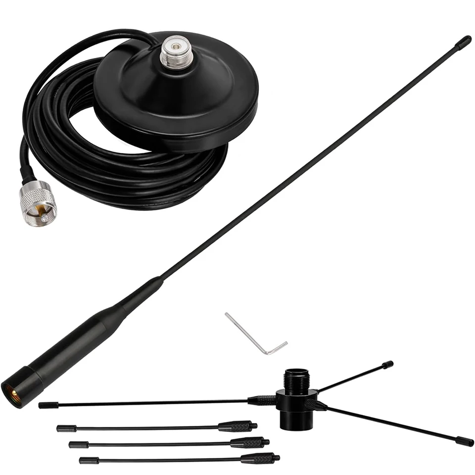 Ha Radio Vehicle Car obile Radio Antenna Dual Band VHF UHF 136-174Hz