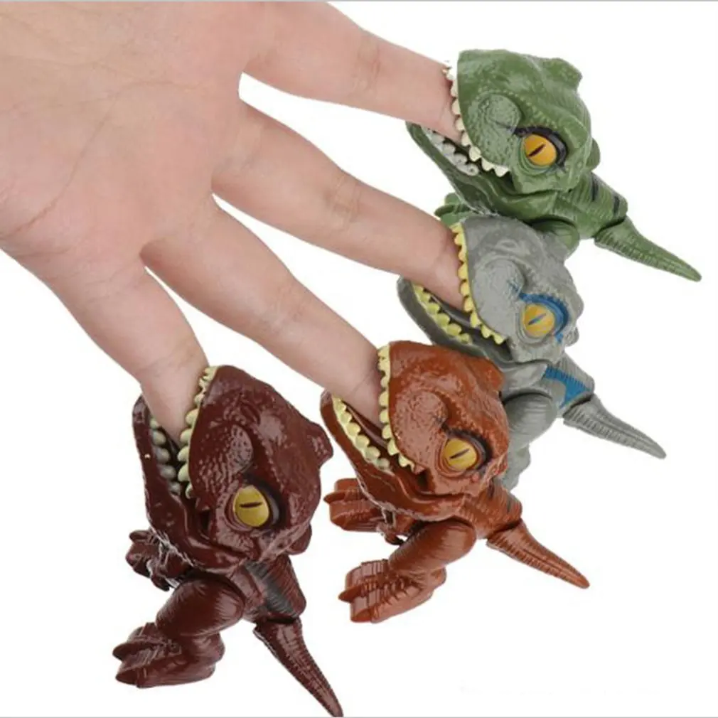 

Finger Dinosaur Anime Action Figures Toys Funny Dino Eggs Interactive Biting Hand Creative Tricky Tyrannosaurus Model Fidget Toy
