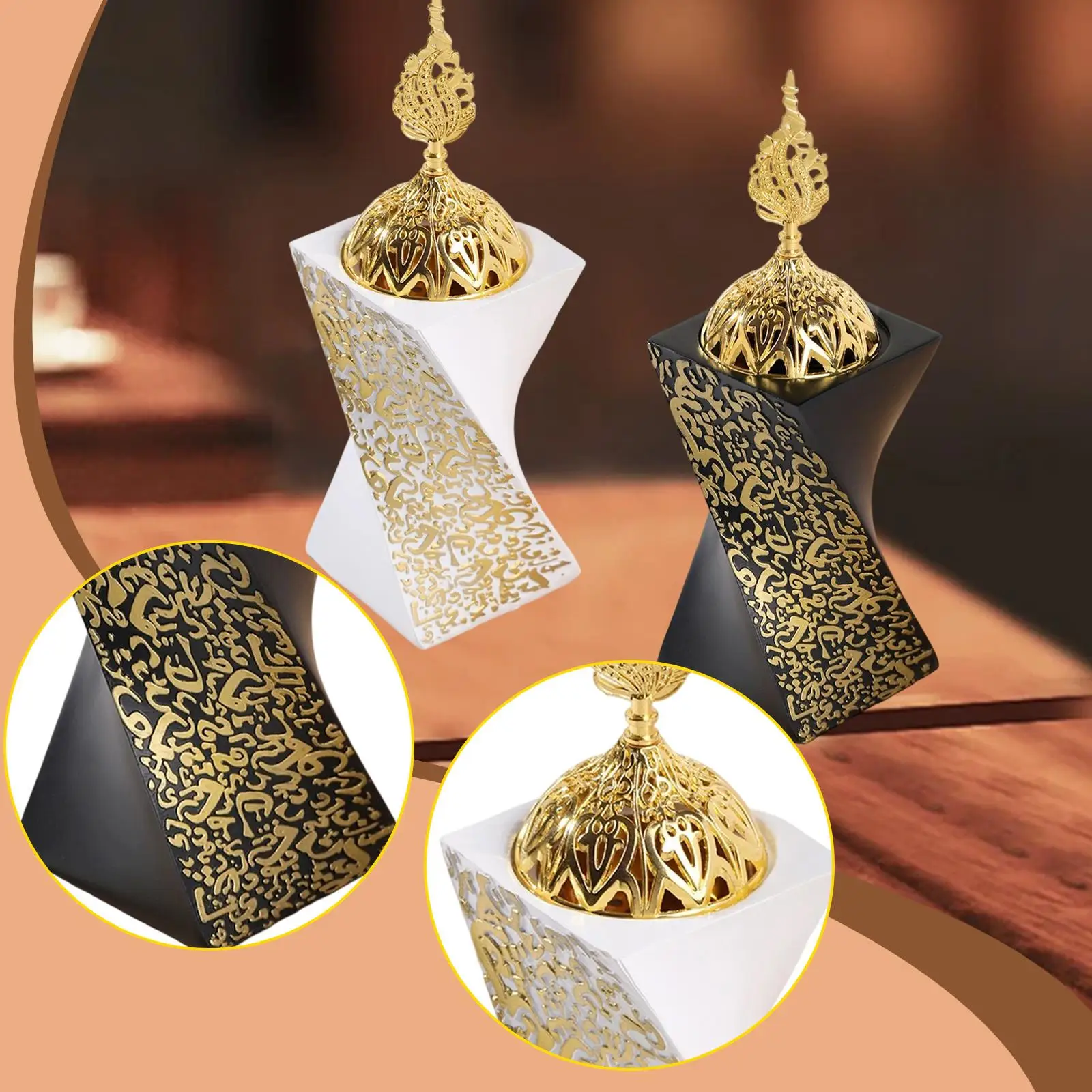 Incense Burner Stand Accent Room Home Fragrance Desktop Gift Meditation Censer for Festivals Dining Room Holidays Party Hotel