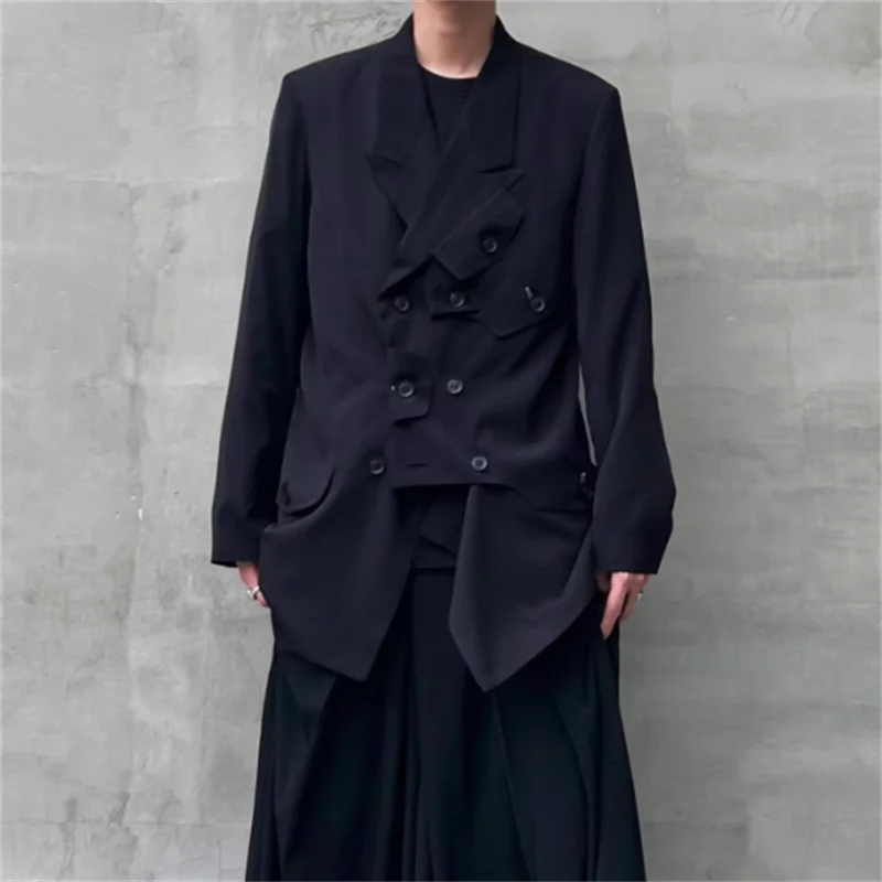 Double multi-button deconstructed design tailored suit original custom size jacket 2