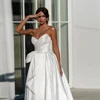 Strapless Ivory Wedding Dresses for Women Sleeveless Bridal Gowns Side Slit Bridal Gowns with Pleat 2024 Summer Vestido De Novia 4