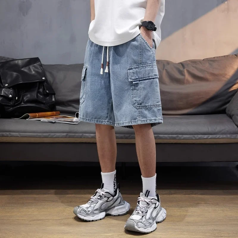 ★2025SS新作★KIRSH★CARGO BERMUDA DENIM PANTS MUSINSA | KIRSH Cargo Bermuda Denim Pants [Black]
