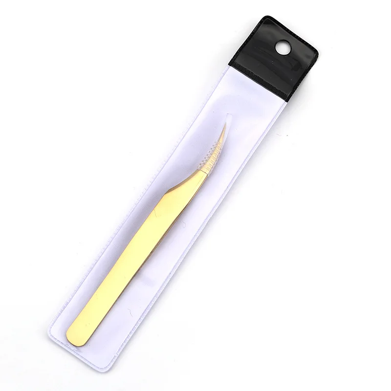 Eyelashes Tweezers Stainless Steel High Precision Anti-static 1 Pcs for Eyelash Extensions