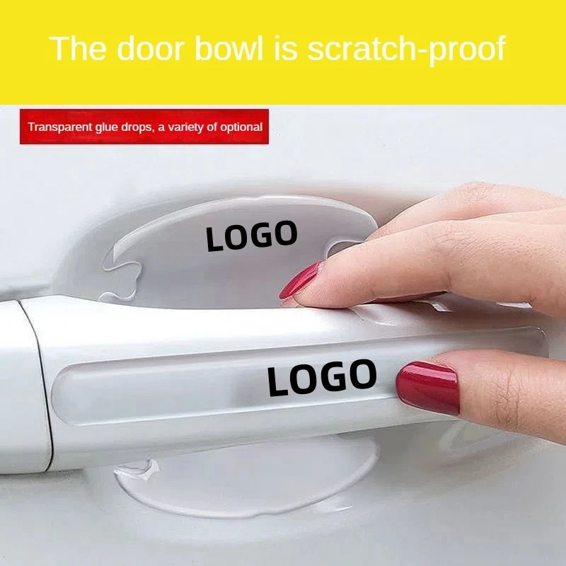Car door bowl door handle protection sticker rearview mirror glued for car protection sticker car accessories