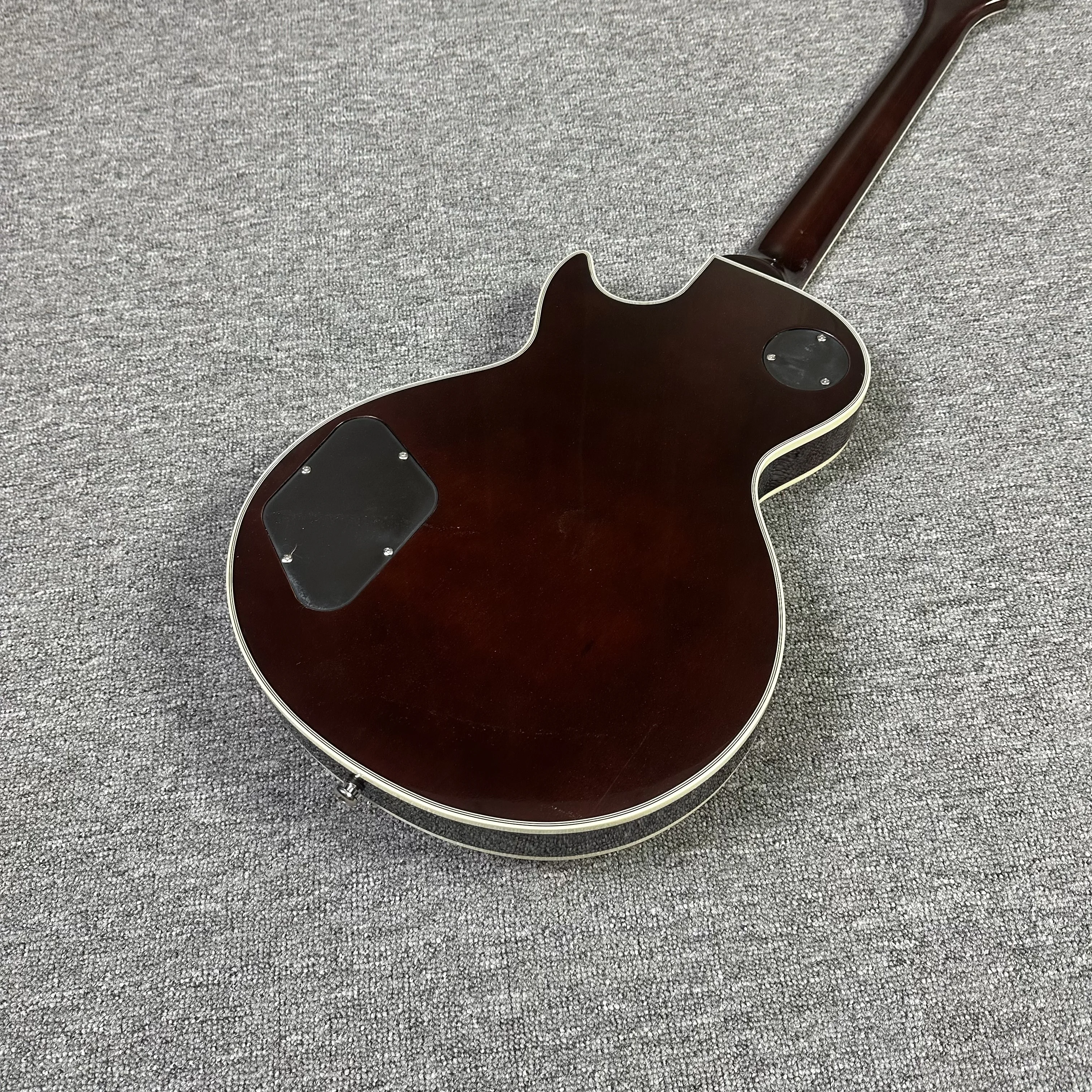 High quality LP electric guitar, Brown sunburst Color,flamed maple top,in stock