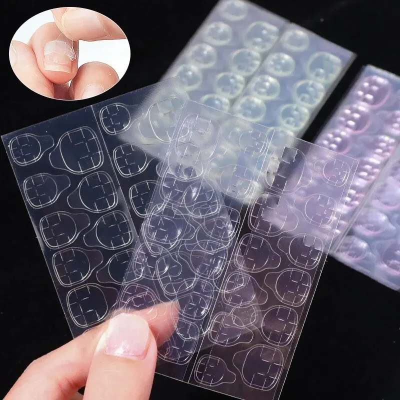 Nail Glue Double Sided Nail Glue Stickers Jelly Gel Glue False Nail Nails Bck Sticker Nails Accessories And Tools Reusable