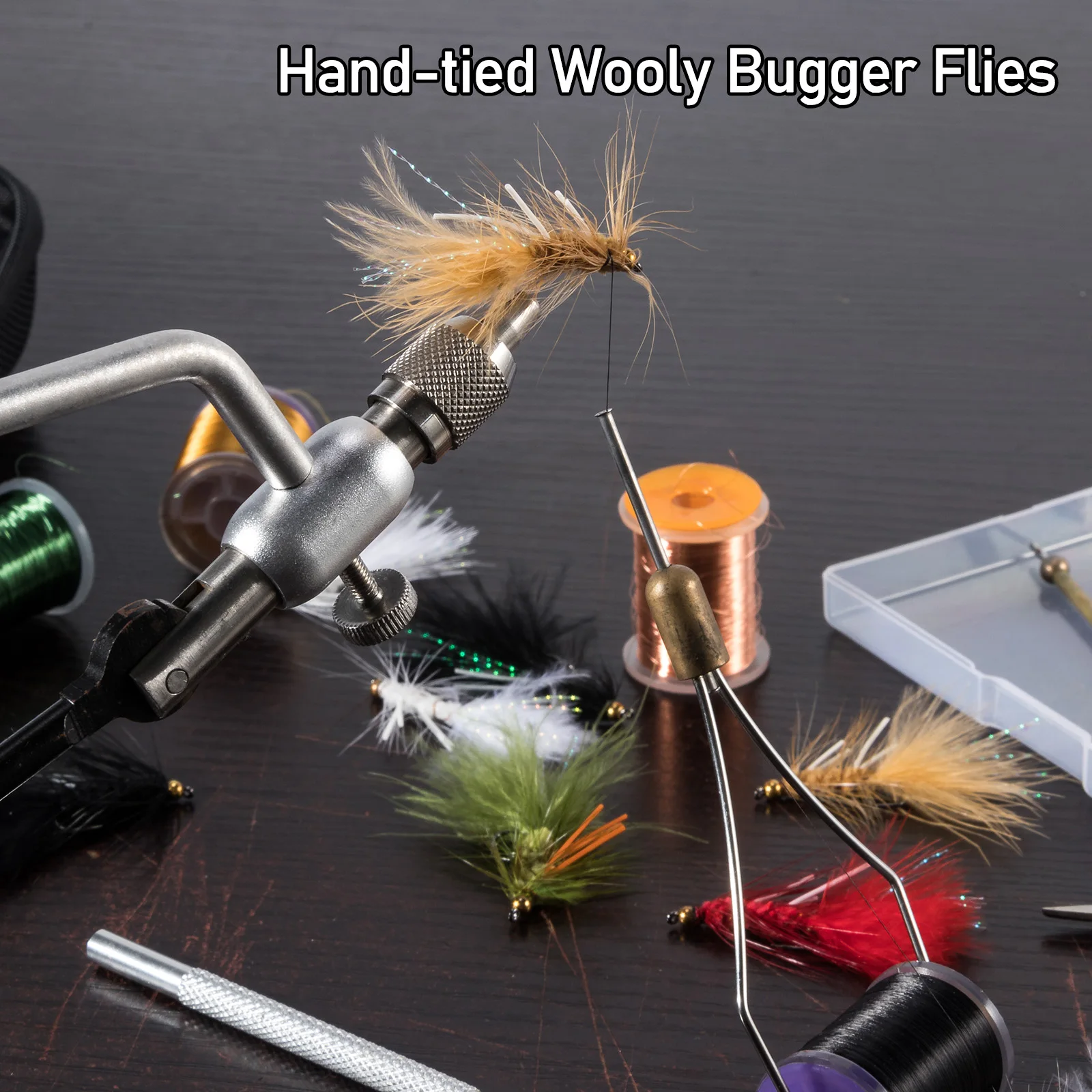 3pcs Wooly Bugger Flies Streamers Fly Fishing Flies with Gold Bead Rubber  Legs Wet Flies for Bass Trout Panfish Crappie Saltwate