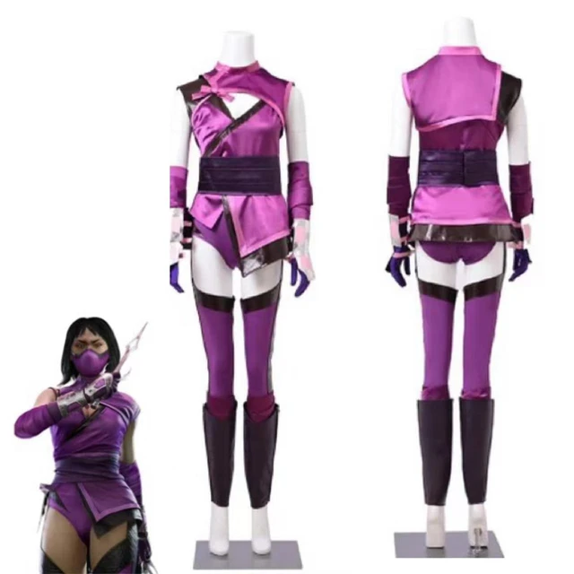 Game Mortal Kombat Mileena Cosplay Costume Full Set Sexy Purple Color  Uniform For Women Halloween Cosplay Outfits - Cosplay Costumes - AliExpress