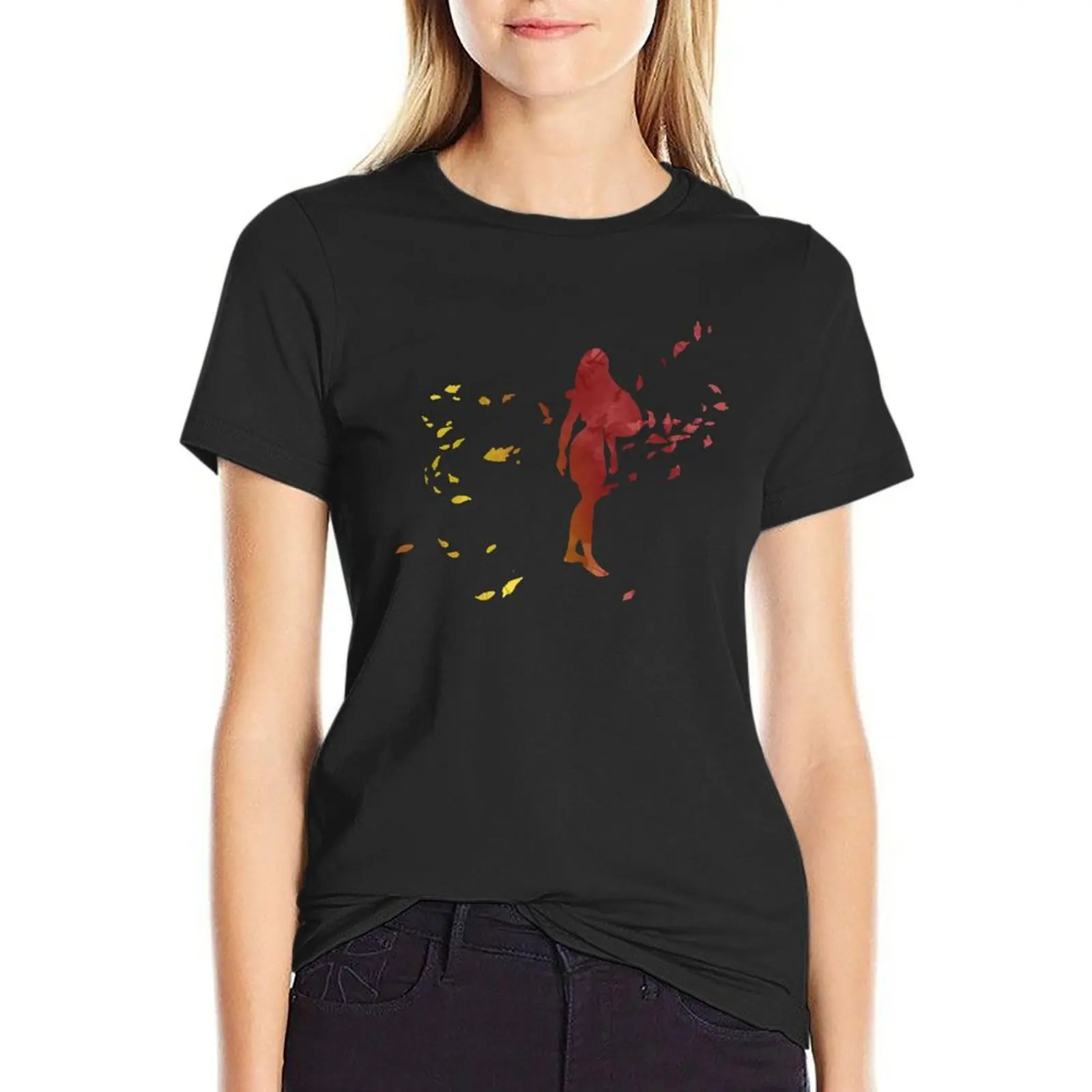 Princess Inspired Silhouette T-shirt Female clothing vintage clothes t-shirt dress for Women graphic
