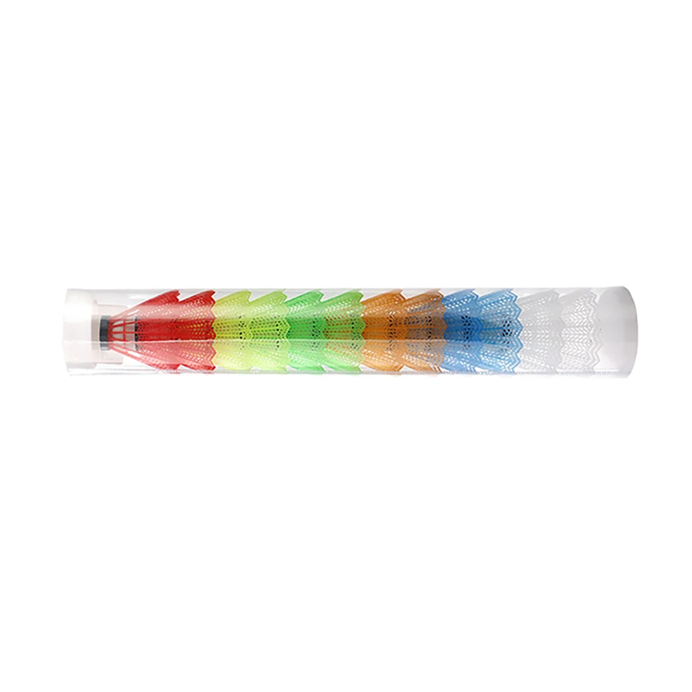 12pcs Plastic Badminton Ball Colored Plastic Ball Barrel Children's Colored for outdoor badminton ball badminton shuttlecock feather shuttlecock