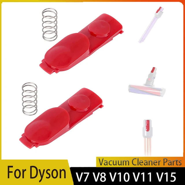 Cleaner Head Clip Latch Tab Button with Spring Replacement for Dyson V7 V8 V10  V11 V15 Electric Drive Parts Extension Wand Part - AliExpress