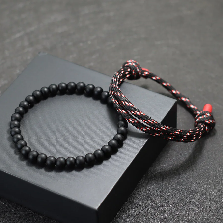 J.Endéar Copass Nautical Paracord Bracelet for en, 925 Sterling