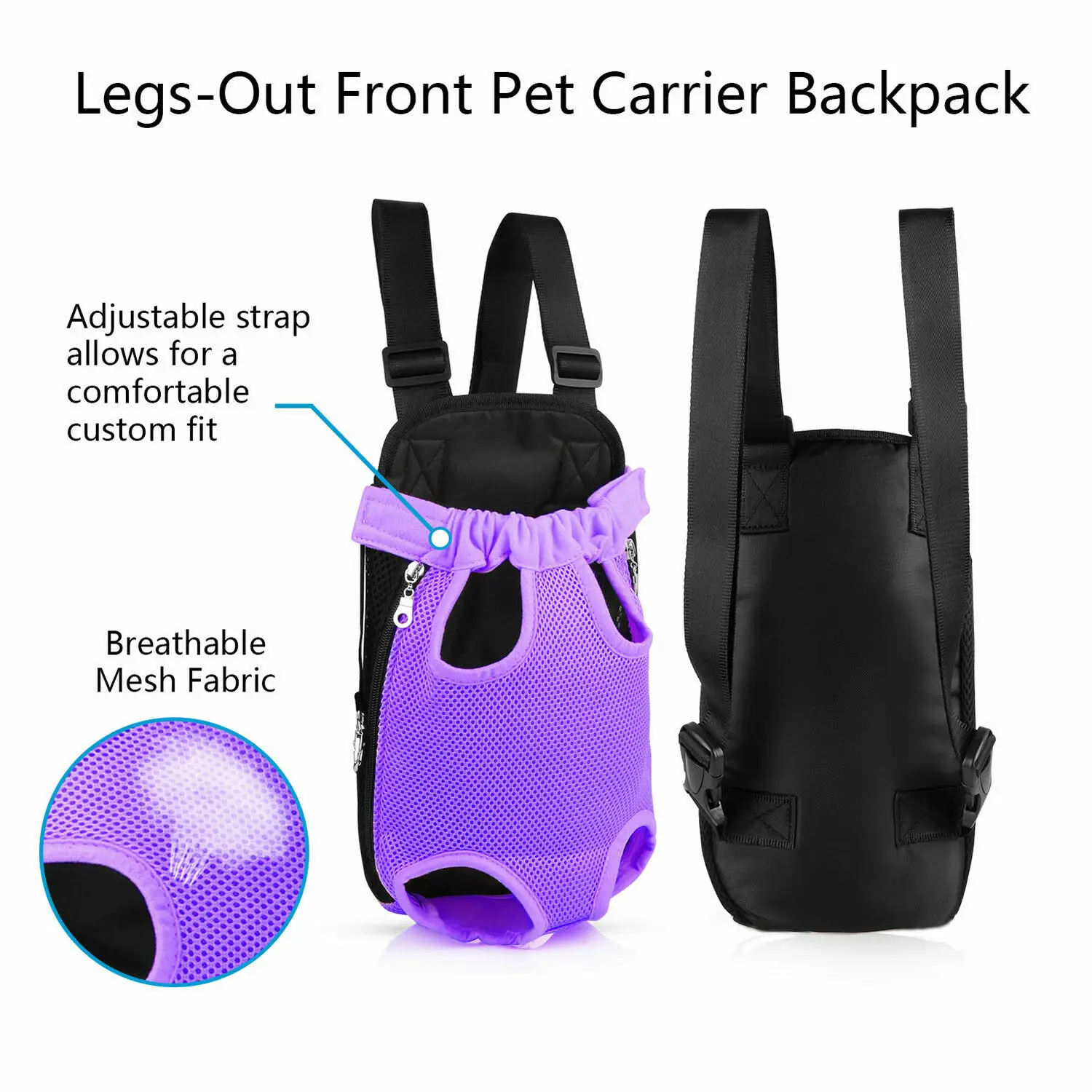 Pet Backpack Mesh Pet Backpack Carrier for Small Dogs Cat Travel Transport Chat Pet Conveyors Breathable Shoulders Bag Carrying Front Bag