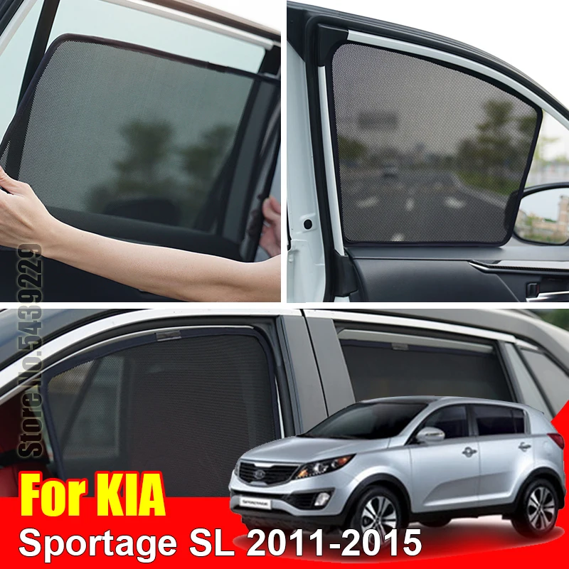 

For Kia Sportage SL 2011 2012 2013 2014 2015 Car Sun Visor Accessori Window Cover SunShade Curtain Mesh Shade Blind Custom Fit