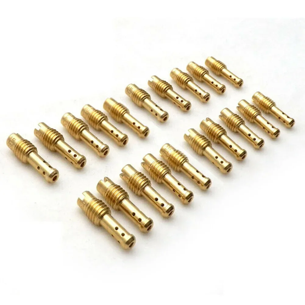 20X Pilot Jets 8 Fori Tipo Pilota Jet Per Mikuni Vm Tm Tmx Carb Carburatore 12.5 15 17.5 20 22.5 25 27.5 30 32.5 35 37.5 40 42.5